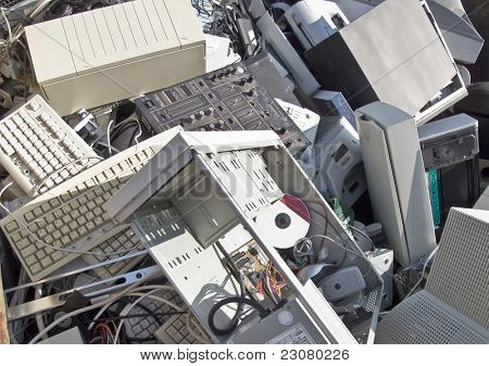 Discarded obsolete electronic equipment / computer scrap