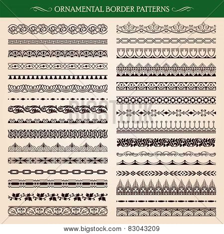 Ornamental Border Frame Patterns Vector