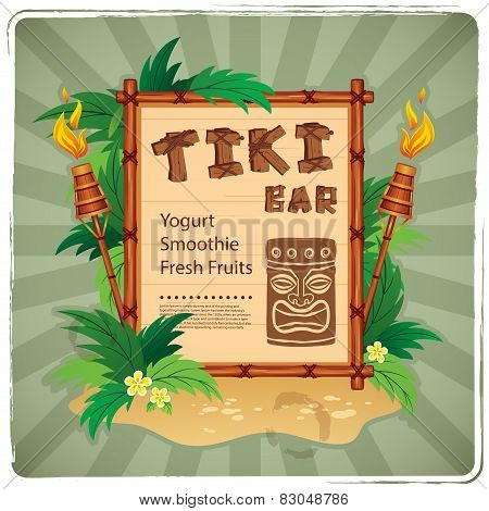 Retro Tiki bar sign