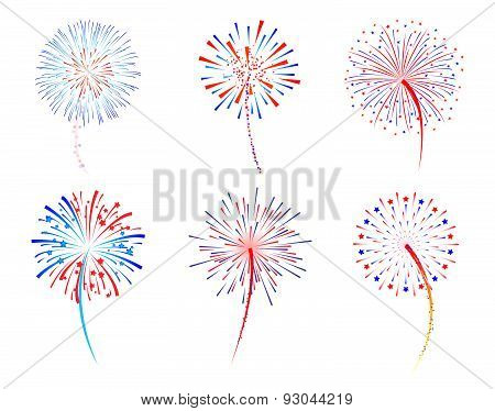 Fireworks vector illustration