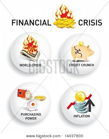 crisis vector icons