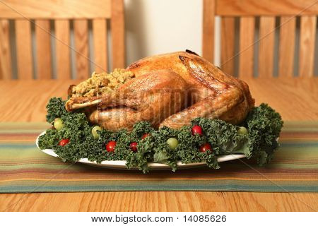 Turkey on table