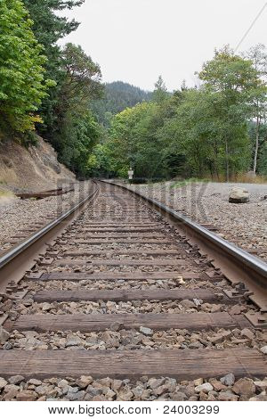 Verticale di tracce della ferrovia