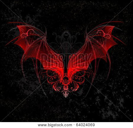 Red dragon wings