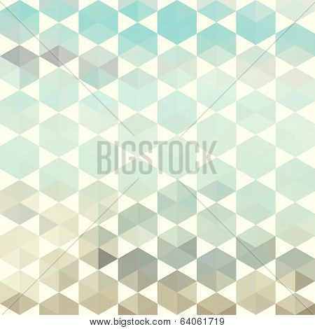 Retro Pattern Of Geometric Hexagon Shapes