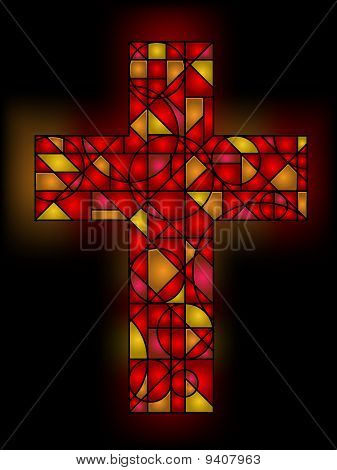 Stained glass cross