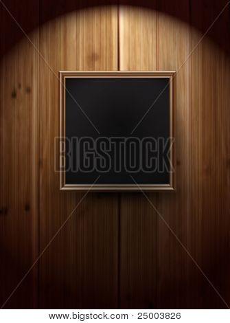 vector picture frame on wall