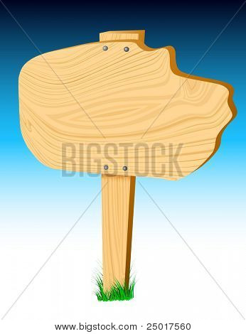 Vector Blank Wood Sign ...add your own text! Enjoy