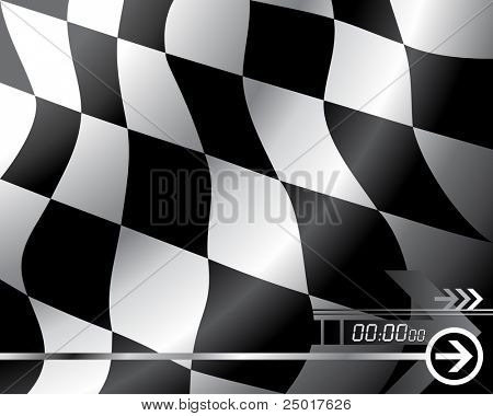 VECTOR Checkered flag. 
(only gradient used, easy to edit)