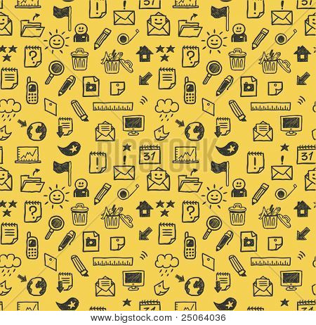 Seamless web icons pattern. Vector illustration.