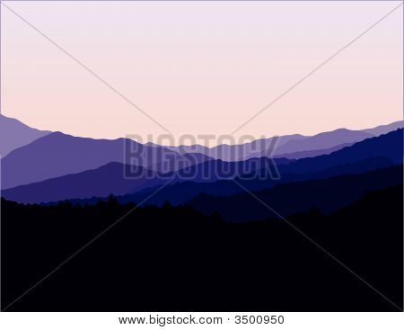 Paisagem de Montanhas Blue Ridge