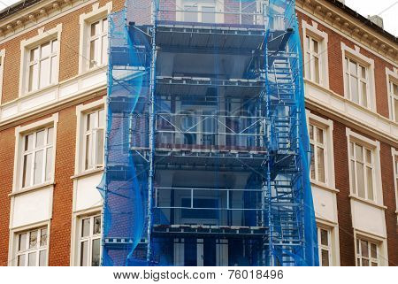 restoration facade of old house