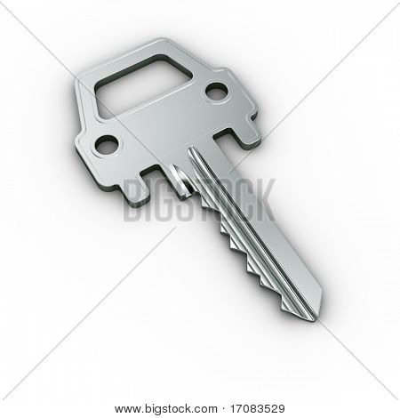 3d rendering of a car key