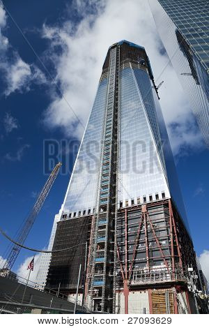 New York City - October 3: One World Trade Center (formerly Known As The Freedom Tower) Is Shown Und