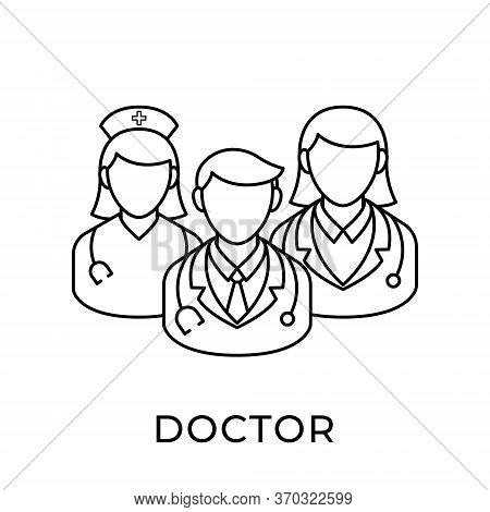 Doctor. Doctor icon. Doctors vector. Doctor icon vector. Doctor illustration. Doctor logo template. Doctor and patient icon design. Medical Doctor icon vector. Doctor vector icon flat design for web icons, logo, sign, symbol, app, UI.