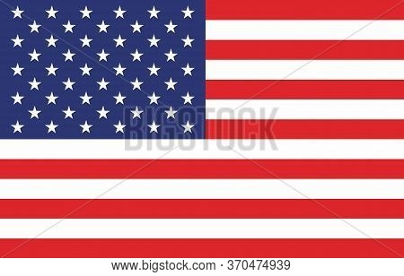 American Flag. Vector Image Of American Flag. American Flag Background. American Flag Illustration. 