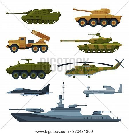 Armored Army Vehicles Collection, Military Heavy Special Transport, Tank, Aircraft Fighter, Rocket L