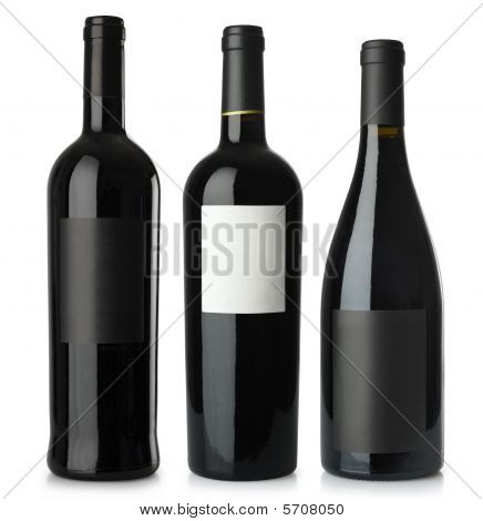 Red Wine Blank Bottles