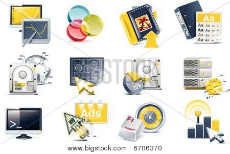 Vector website development icon set