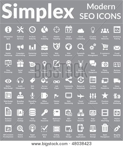 Simplex - Modern Seo Icons (Light Version)