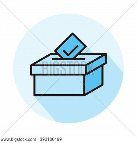 Voting Box Icon Isolated On White Background From Voting Elections Collection. Voting Box Icon Trend