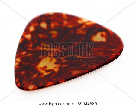 Colorful plectrum isolated on white