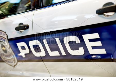 Police Car Closeup