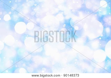 Festive Background With Natural Bokeh And Bright Golden Lights. Vintage Magic Background With Color