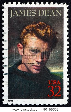 Postage Stamp Usa 1996 James Dean, American Actor