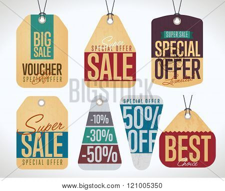 Sale tag vector isolated. Sale sticker with special advertisement offer. Retail tag. 50% Off tag. Tag collection. Super sale tag. Half price tag. Big sale tag. Special offer tag. Sale sticker.  Tag.