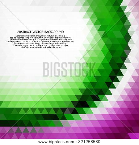 Gren And Purple Grid Mosaic Background, Creative Design Templates. Eps 10