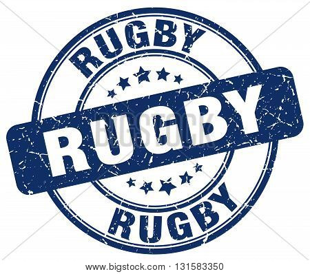 rugby blue grunge round vintage rubber stamp.rugby stamp.rugby round stamp.rugby grunge stamp.rugby.rugby vintage stamp.