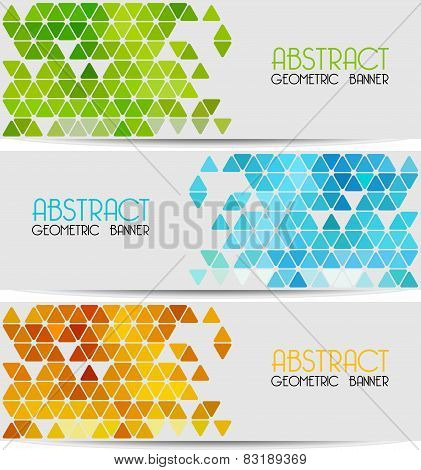 Abstract retro geometric background. Template brochure design