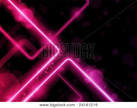 Red Lines Background Neon Laser