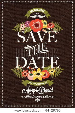 Save The Date, Wedding Invitation Card