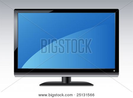 Plasmanäyttö LCD HDTV Vector-muodossa