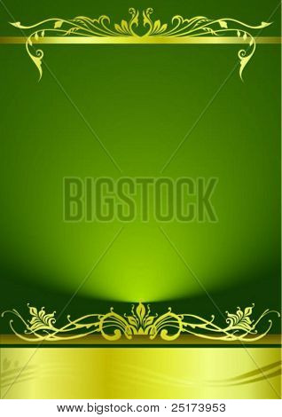 elegant green metallic background