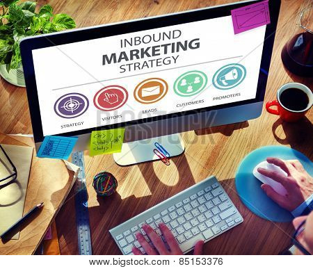 Inbound Marketing Strategy Advertisement Commercial Branding Concept