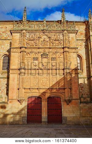 Universidad de Salamanca University facade in Spain exterior image shot from public floor