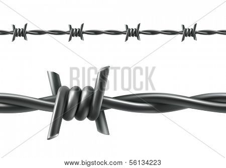 Barbed wire seamless vector