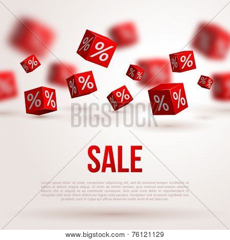 Sale poster. Vector illustration. Design template for holiday sale event.