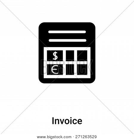 Invoice Icon In Trendy Design Style. Invoice Icon Isolated On White Background. Invoice Vector Icon 