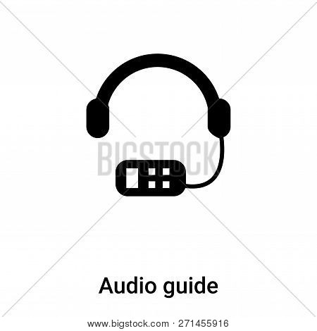 Audio Guide Icon In Trendy Design Style. Audio Guide Icon Isolated On White Background. Audio Guide 