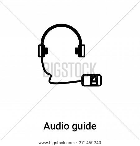 Audio Guide Icon In Trendy Design Style. Audio Guide Icon Isolated On White Background. Audio Guide 