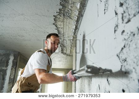 Plasterer Using Image & Photo (Free Trial) | Bigstock