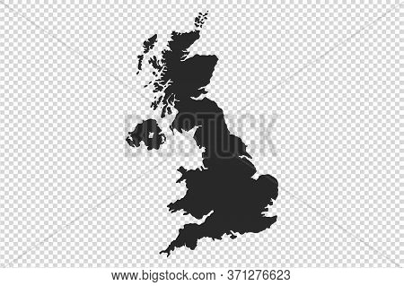 Uk Or England Map With Gray Tone On  Png Or Transparent  Background,illustration,textured , Symbols 