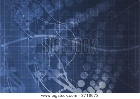 Blue Medical Science Futuristic Technology Abstract