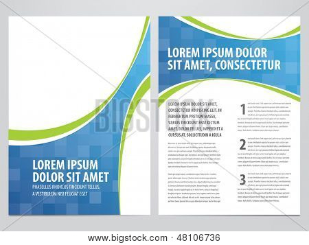 Vector brochure aziendali, modello flyer