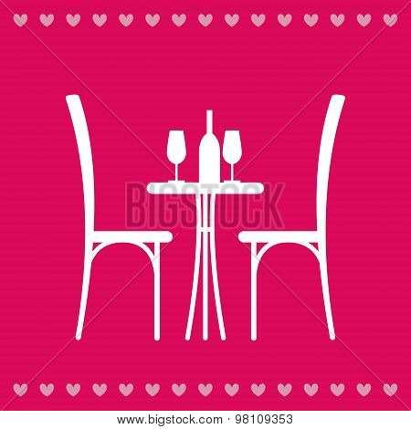 Table In The Restaurant For Two