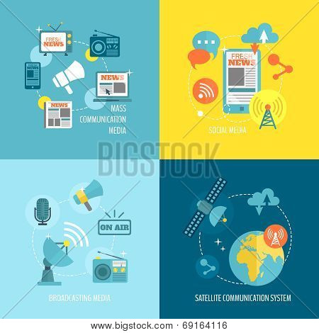 Set of media composition